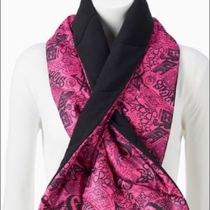 Circus NWT Quilted Pink & Black Scarf